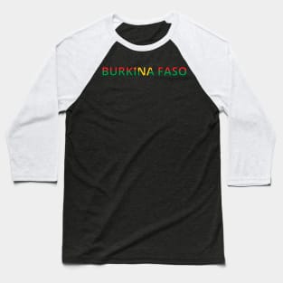 Drapeau Burkina Faso Baseball T-Shirt